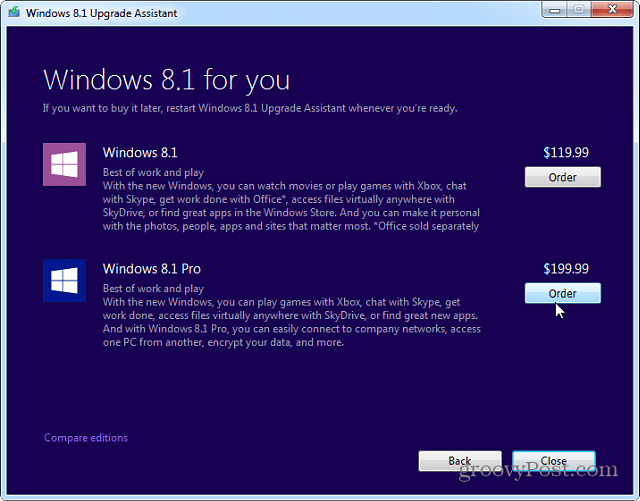 Cum să actualizați Windows 7 la Windows 8.1 cu Upgrade Assistant