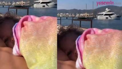 Anıl Altan, care era în vacanță, a făcut un videoclip cu fiica sa!