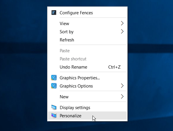 Personalizare Windows 10