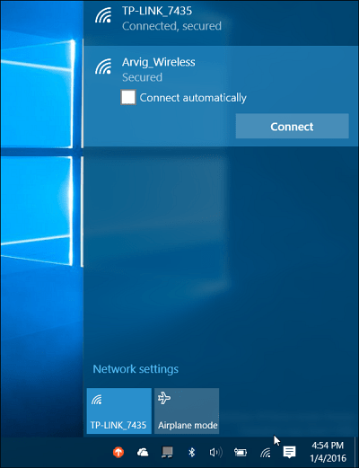 Rețea Windows 10