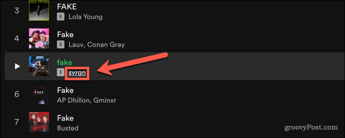 numele artistului spotify