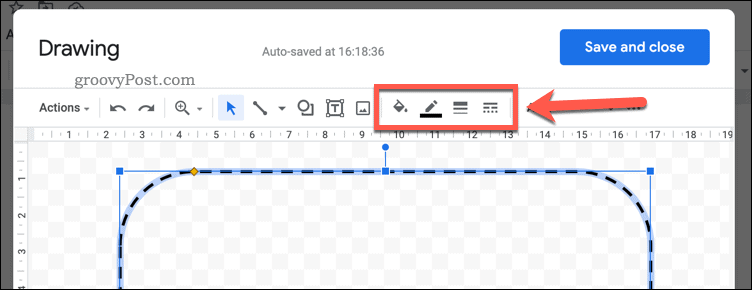 Formatarea unei forme în Google Docs