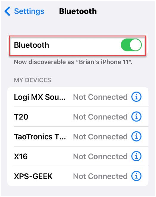 Bluetooth partajează o parolă wi-fi pe iPhone