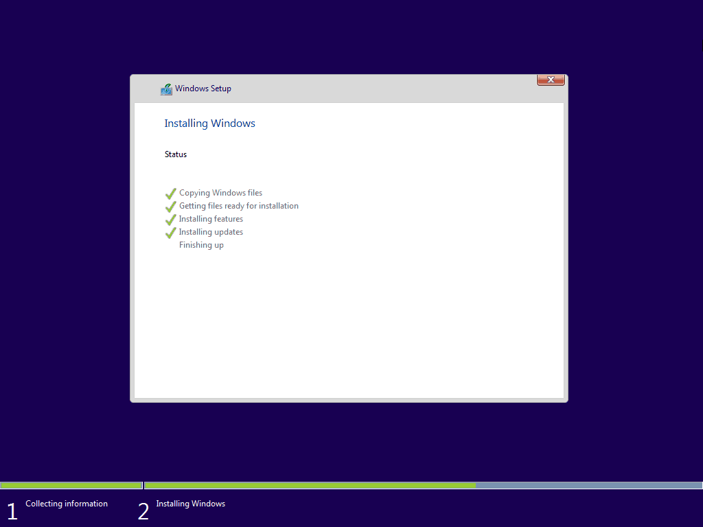 11 Finalizarea Windows 10 Curățați instalarea