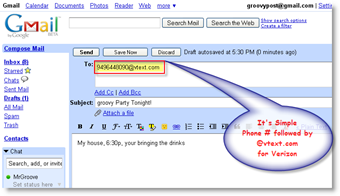 Trimiteți mesajul txt folosind clientul de e-mail GMAIL