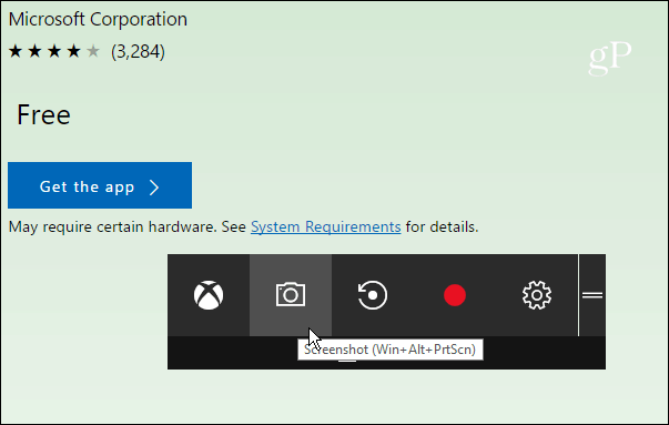 Cum să faceți o captură de ecran în Windows 10 cu DVR Xbox Game