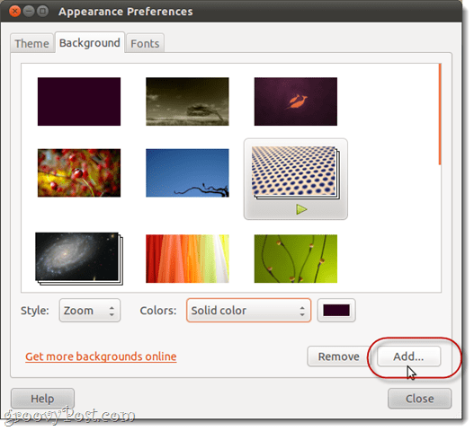 culoare desktop în ubuntu