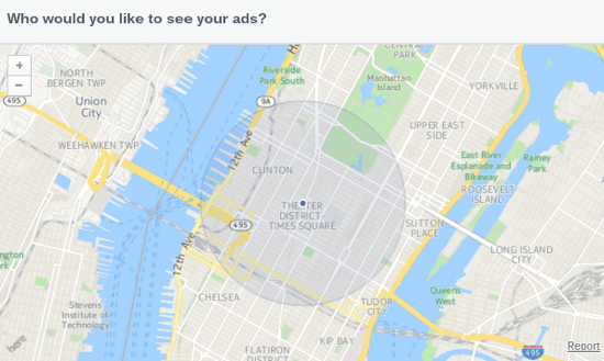 instrument pentru harta publicitară facebook