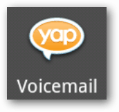 Pictograma mesajului vocal Yap
