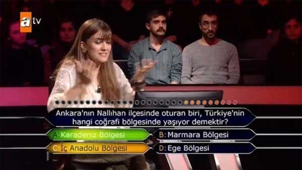 Întrebare Ankara care a marcat cine vrea să fie milionar!