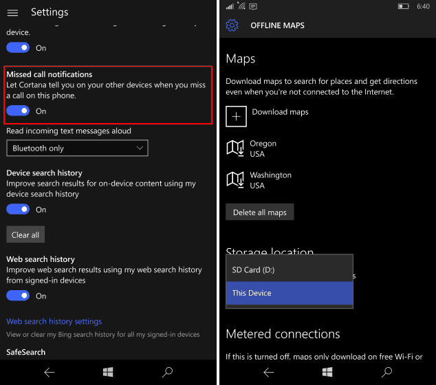 Windows 10 Mobile Preview Build 10572 este disponibil, dar necesită totuși rollback
