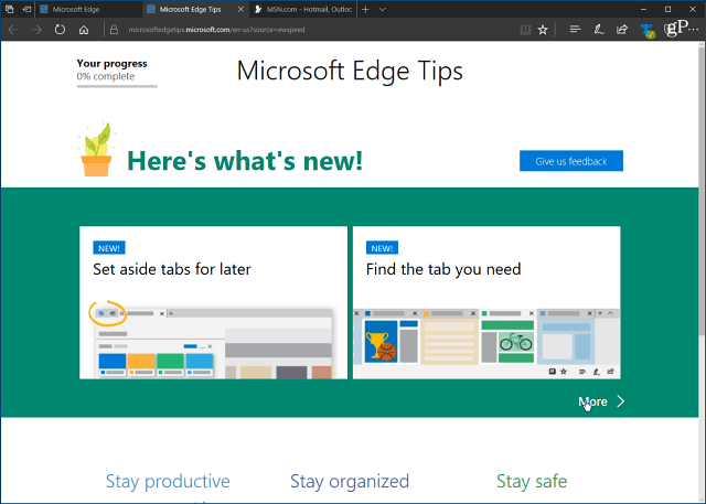 Dezactivați pagina de întâmpinare enervantă Microsoft Edge „Prima execuție” în Windows 10