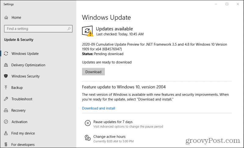 actualizări Windows