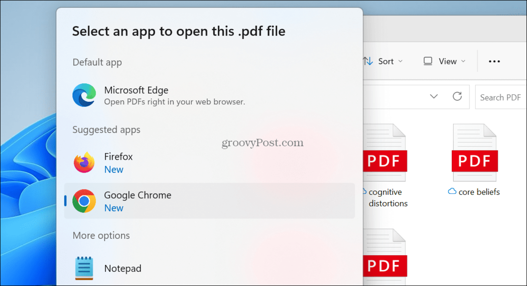 Vizualizator PDF implicit pe Windows 11