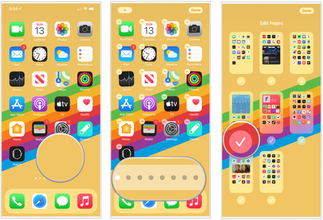 iOS 14 ascunde ecranele aplicațiilor
