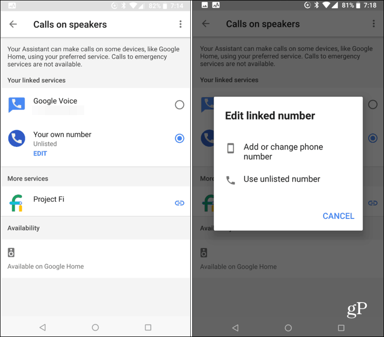 Android apelează la difuzorul inteligent Google Home