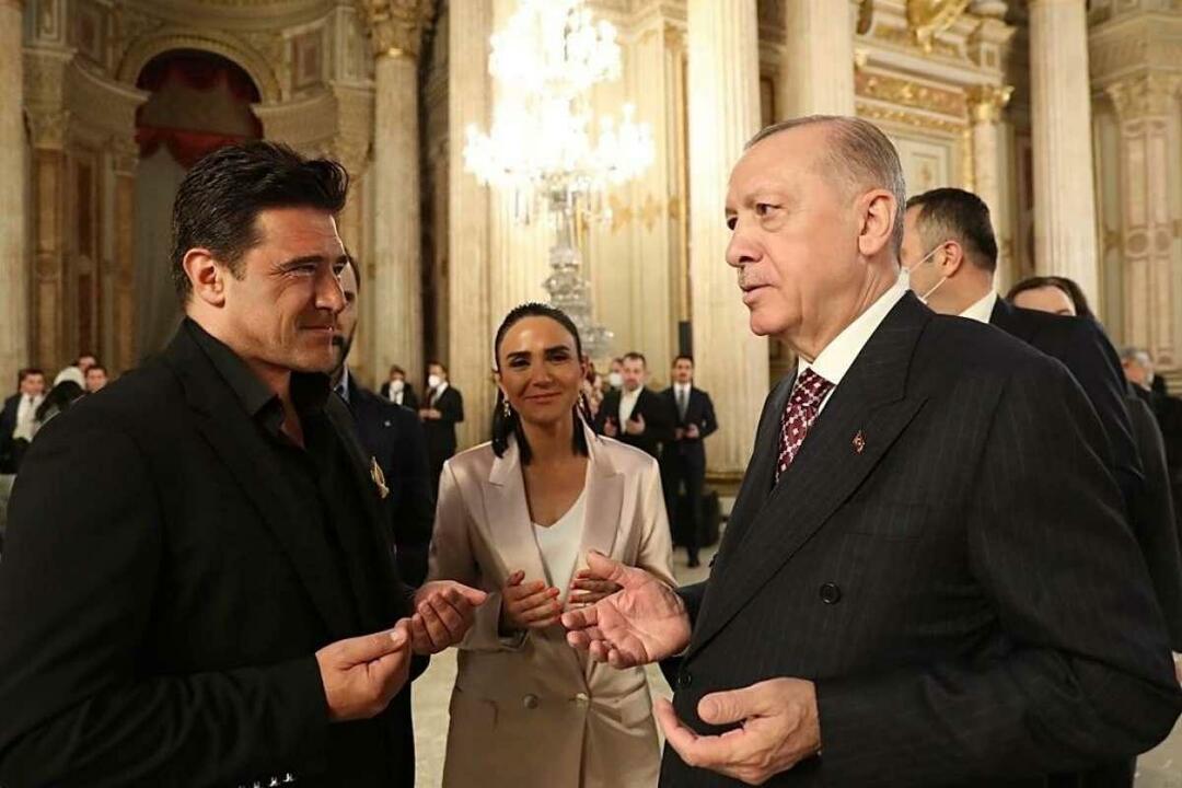 Hakan Ural și președintele Recep Tayyip Erdogan