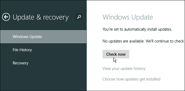 Cum să gestionați actualizările în Windows 8.1