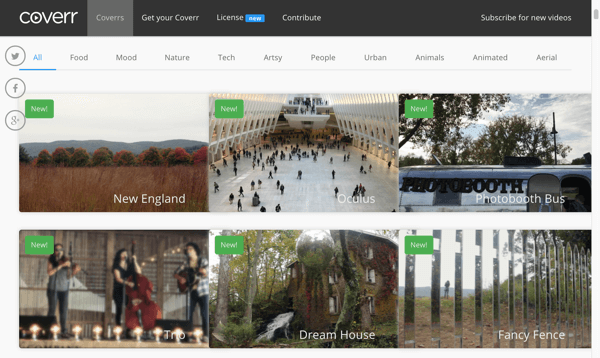 Căutați videoclipuri pe site-ul Coverr și / sau înscrieți-vă pentru a primi notificări prin e-mail despre videoclipuri noi în fiecare săptămână.