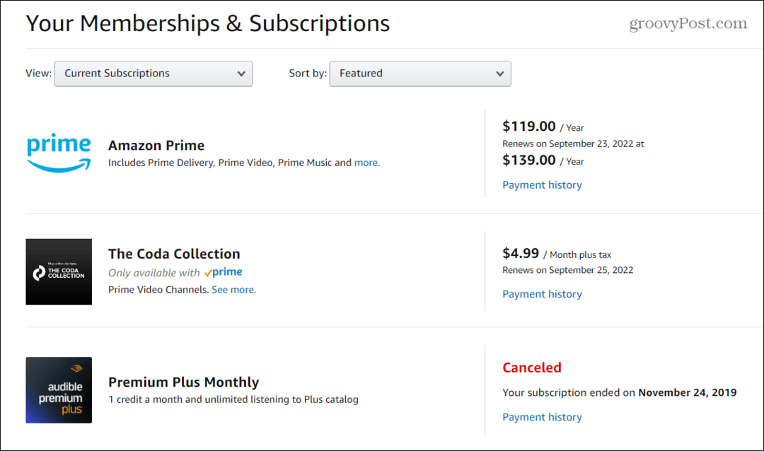 Cum să anulați abonamentele pe Amazon Prime Video