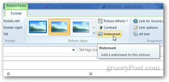 Cum să setați filigranul implicit în Windows Live Writer