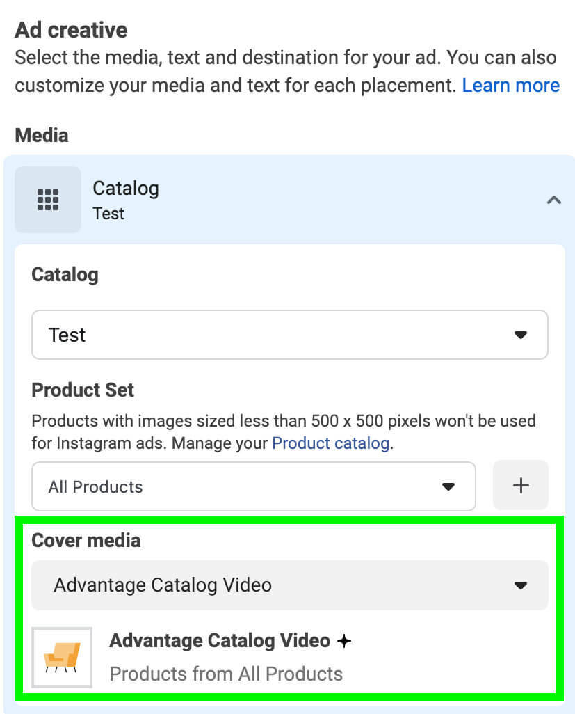 cum-se-utiliza-meta-advantage-plus-creative-pentru-catalog-video-exemplu-15
