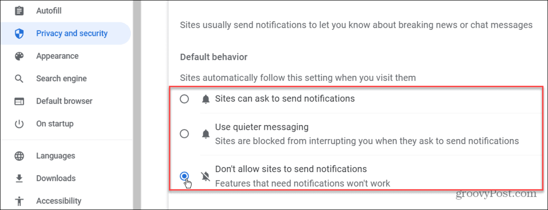 Cum să opriți notificările în Google Chrome