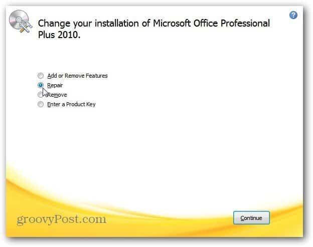 Microsoft Office: diagnosticați problemele și reparați programele care se prăbușesc