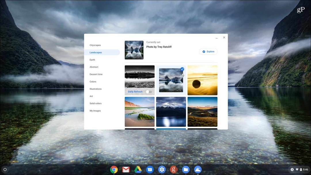Cum puteți schimba imaginea de fundal pentru desktop pe Google Chromebook