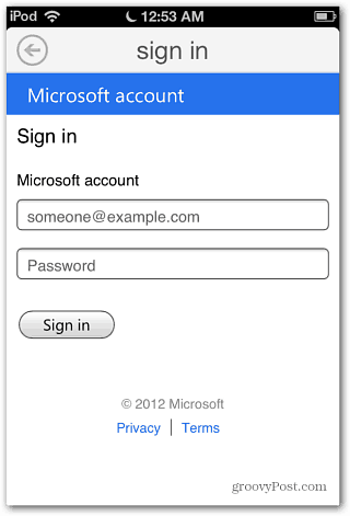 Conectați-vă Cont Microsoft