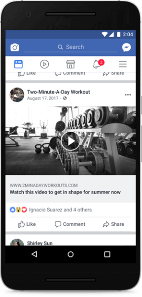Facebook retrogradează postările care conțin butoane de redare video false și videoclipuri doar cu o imagine statică.
