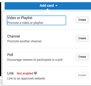 Folosiți cardurile YouTube pentru a prelungi durata de vizionare a canalului.