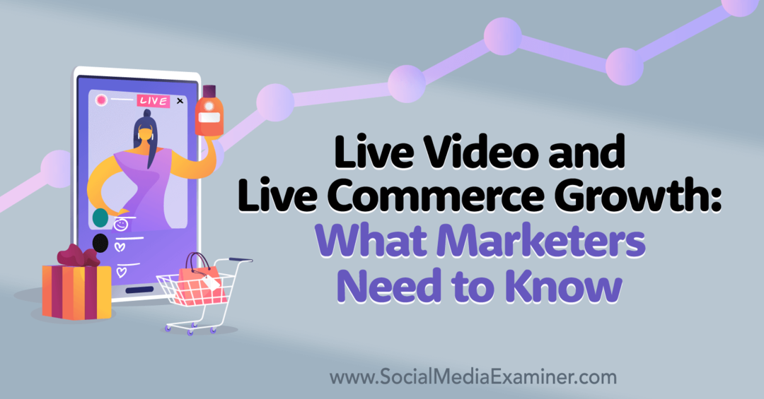 Video live și creșterea comerțului live: ceea ce trebuie să știe specialiștii de marketing: examinator de rețele sociale
