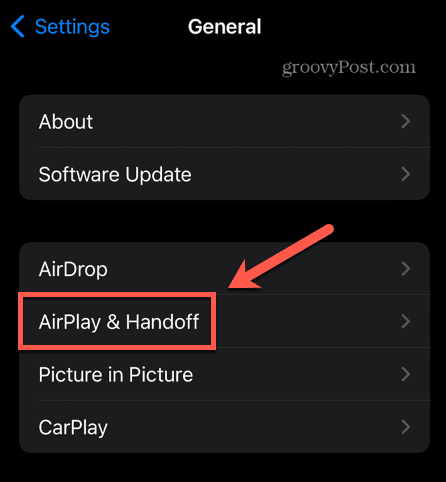 iphone airplay și setări de transfer