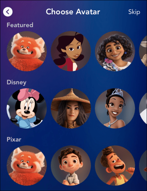 Avatarul Disney actualizează-ți controlul parental pe disney plus