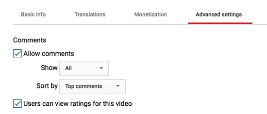De asemenea, puteți personaliza modul în care vor apărea comentariile pe canalul dvs. YouTube dacă alegeți să le permiteți.