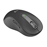 Mouse fără fir Logitech Signature M650 L stânga - pentru mâini stângi mari, baterie de 2 ani, clicuri silențioase, butoane laterale personalizabile, Bluetooth, compatibilitate cu mai multe dispozitive - grafit
