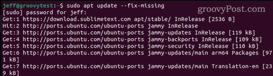 remediați pachetele lipsă în ubuntu