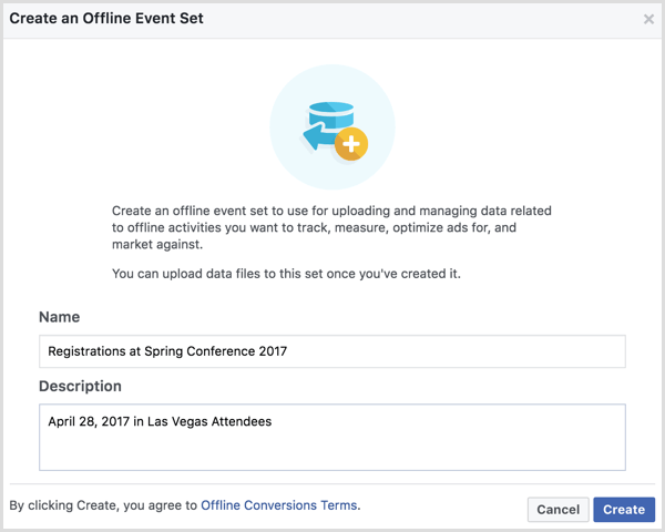 Facebook Business Manager creează evenimente offline