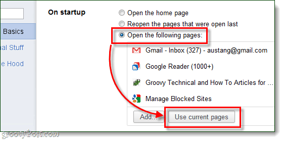 Lista de pagini personalizate de pornire Chrome