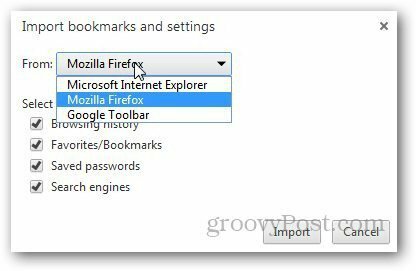Transferați marcaje Firefox 8