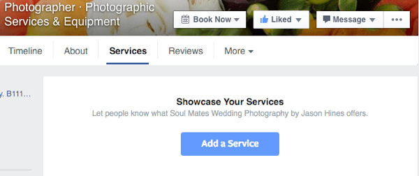 adăugați un serviciu facebook