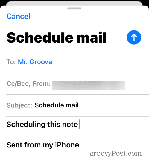 Programați e-mailuri pe iPhone