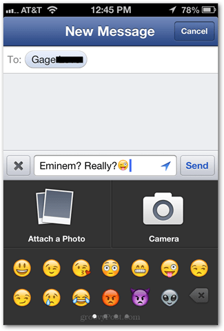 aplicație emoji nativă de facebook