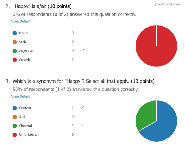 Microsoft Forms Quiz Răspunsuri