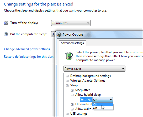 Windows 7 Sfat: Faceți Hibernate sau Sleep Opțiunea de alimentare implicită