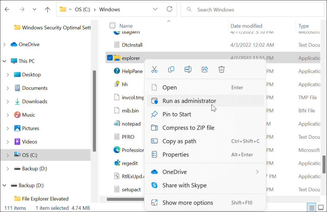 Cum să rulați Windows 11 File Explorer ca administrator