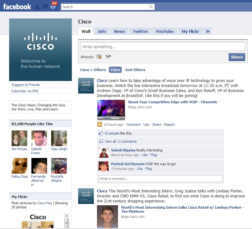 Lansarea rețelelor sociale economisește Cisco peste 100.000 USD