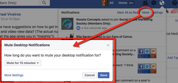 Facebook a făcut mai simplă mutarea notificărilor desktop cu o nouă.