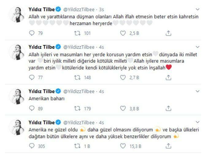 Reacția SUA din Yıldız Tilbe! „Fie ca Dumnezeu să deranjeze, naiba”